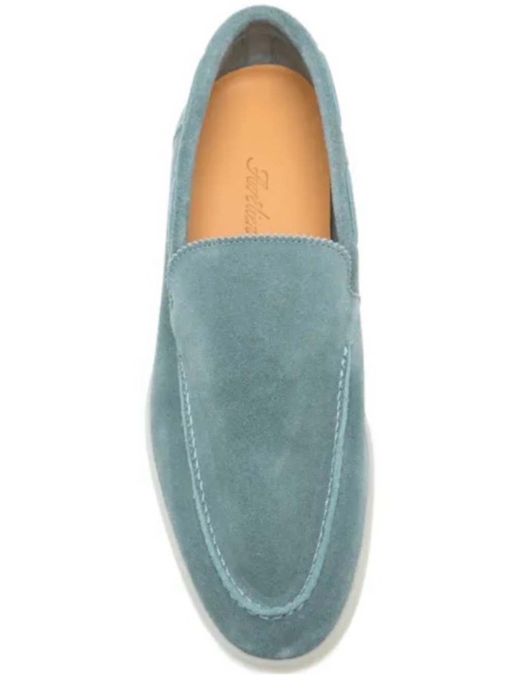 Loro Piana Teal Suede Slip-On Loafers in 38